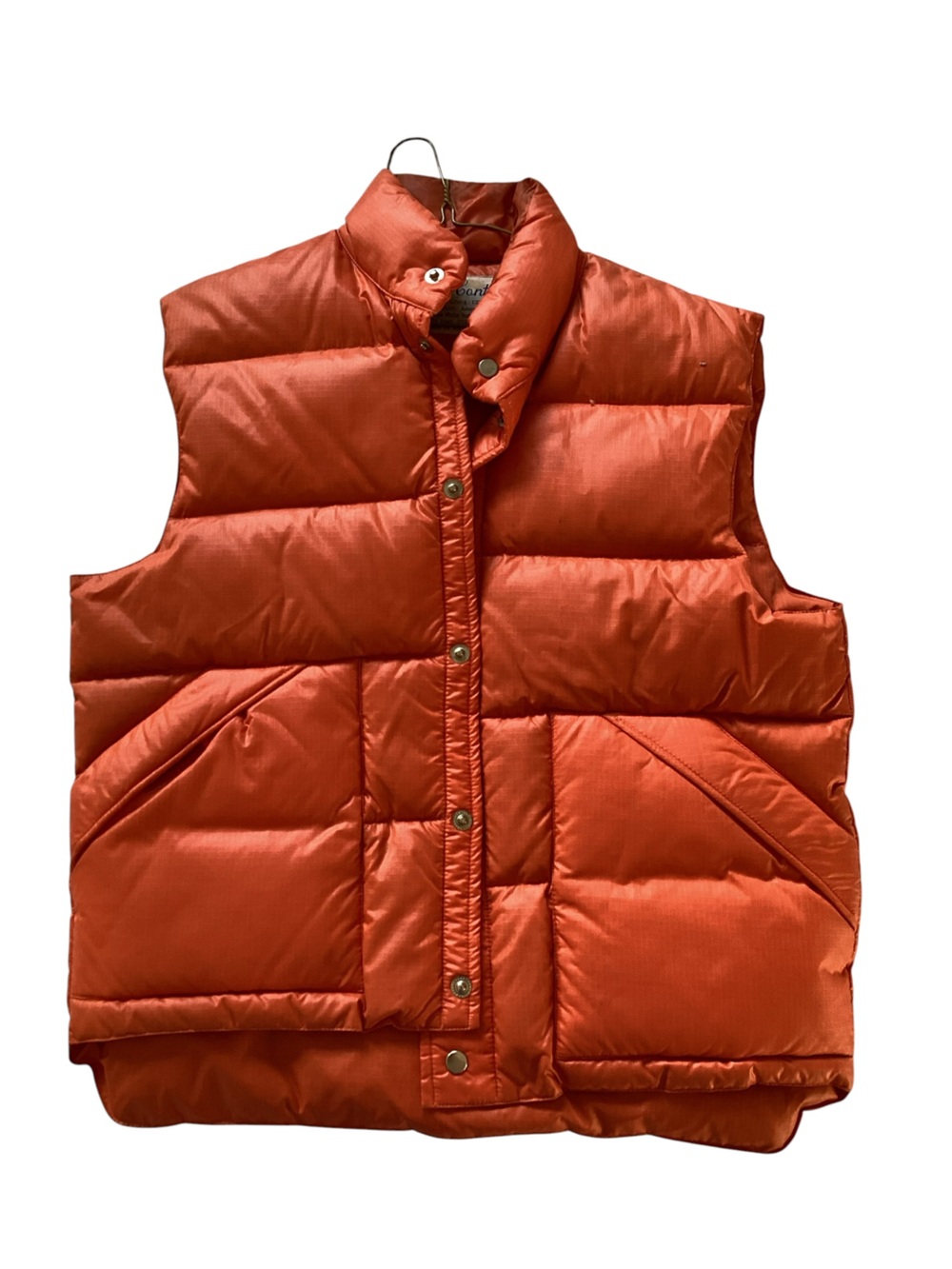 Contender Women's Vintage Insulated Puffer Goosedown Feather Vest - Orange